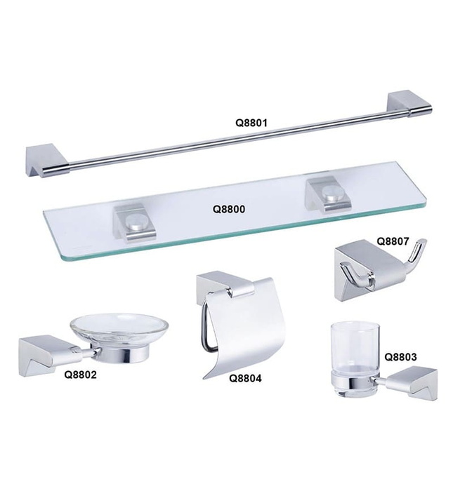 Bộ phụ kiện phòng tắm 6 món SUS304 Caesar Q8800-A6 (Q8800A6)