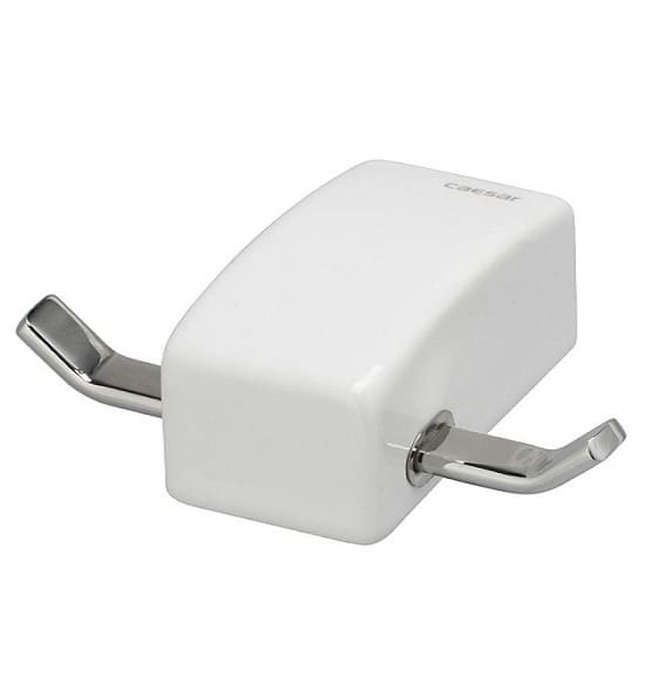 Móc Treo Áo Đôi Sứ Inox Caesar Q997