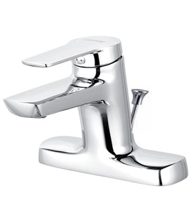 Vòi Lavabo Nóng Lạnh 2 chân CAESAR B202CP (Lỗ Rút Xi Phông)