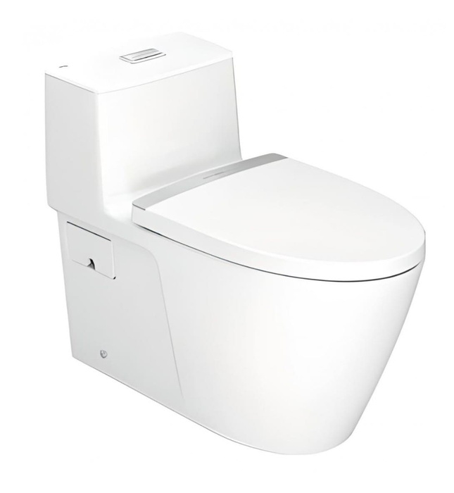 Bồn cầu 1 khối xả nhấn nắp êm mỏng American Standard VF-1808T