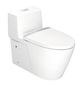 Bồn cầu 1 khối xả nhấn nắp êm mỏng American Standard VF-1808T