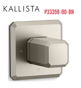 Bộ điều khiển âm lượng sen tắm màu nickel Kallista P33359-00-BN