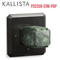 Bộ điều khiển âm lượng sen tắm - đá xanh màu đen Kallista P33359-GTM-PGP