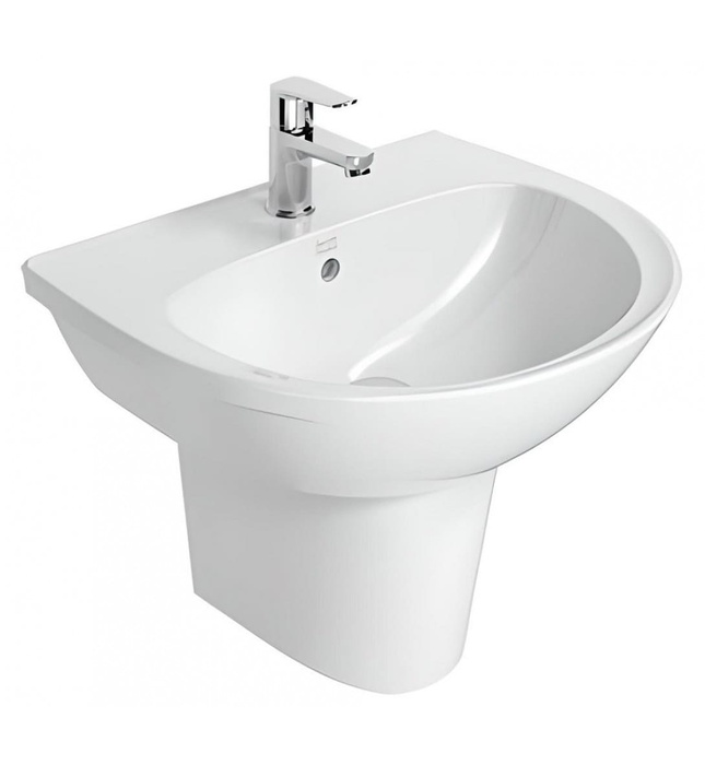 Chậu rửa mặt treo tường chân lửng American Standard 0953-WT+0712-WT