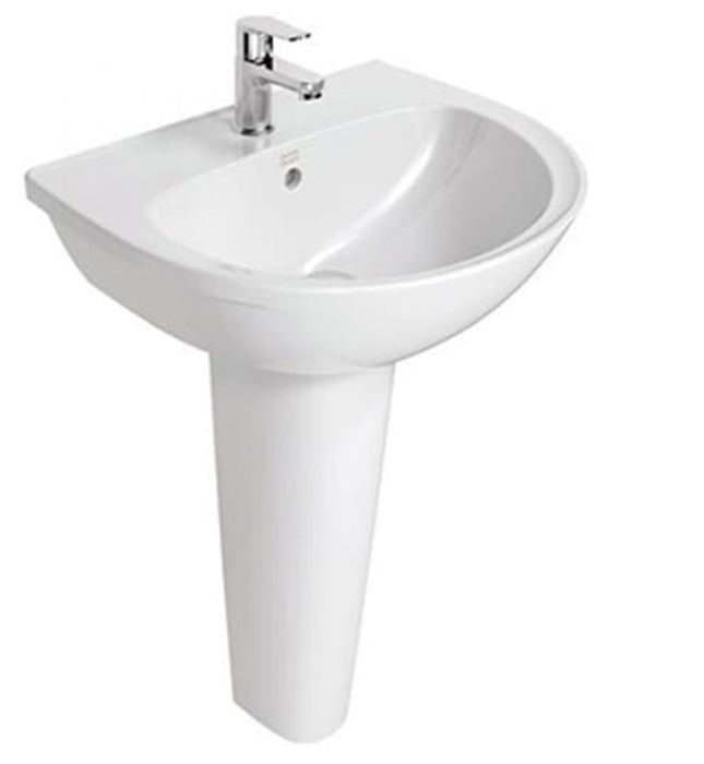 Chậu rửa mặt treo tường chân dài American Standard 0953-WT+WP-F711