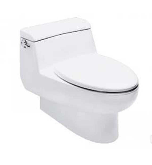 Bàn cầu liền 1 khối nắp êm IDS Natural American Standard 2050-WT xả gạt