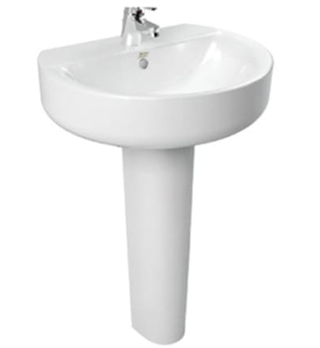 Chậu rửa mặt chân dài American Standard Concept 0552-WT+0742-WT