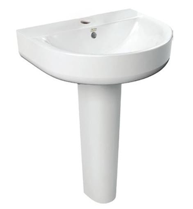 Chậu rửa mặt chân dài American Standard Concept 0553-WT+0742-WT 