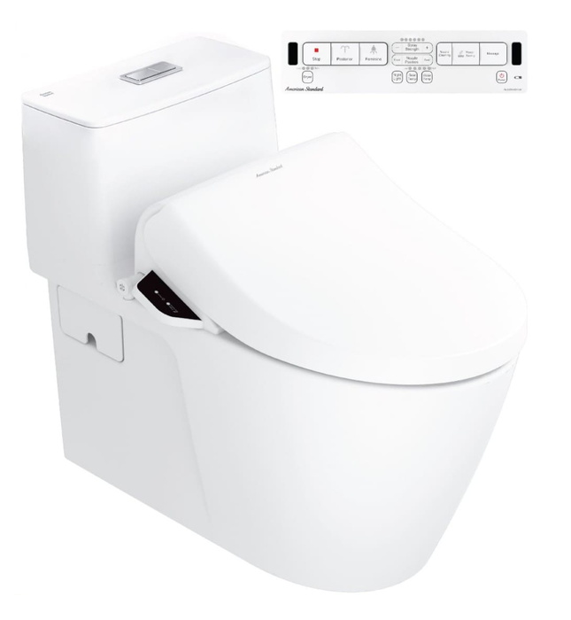 Bồn cầu một khối nắp điện tử Pristine Star American Standard VF-1808TPR