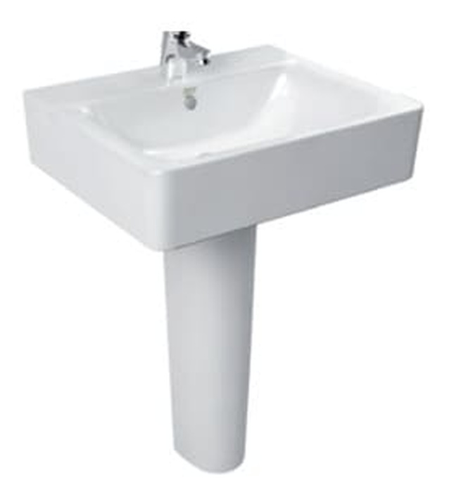 Chậu rửa mặt chân dài American Standard Concept WP-F550+0742-WT