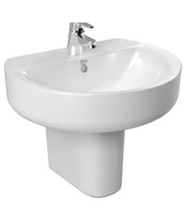 Chậu rửa American Standard Concept 0552-WT+0740-WT kèm chân lửng