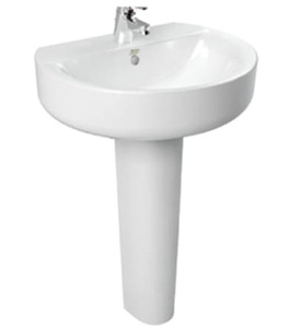 Chậu rửa mặt chân dài American Standard Concept 0552-WT+0742-WT