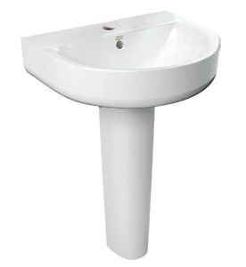 Chậu rửa mặt chân dài American Standard Concept 0553-WT+0742-WT 