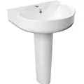 Chậu Lavabo Treo Tường Chân Đứng American Standard Concept D-Shape 0553-WT+0742-WT