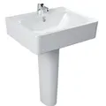 Chậu Lavabo Treo Tường Chân Đứng American Standard Concept WP-F550+0742-WT