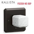 Bộ điều khiển âm lượng sen tắm - đá trắng màu đen Kallista P33359-WC-BGP