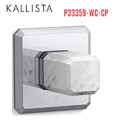 Bộ điều khiển âm lượng sen tắm - đá trắng màu chrome Kallista P33359-WC-CP