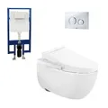 Bồn cầu treo tường nắp điện tử TOTO CW812RA#W+TCF23410AAA#NW1+WH172A+MB174P#SS