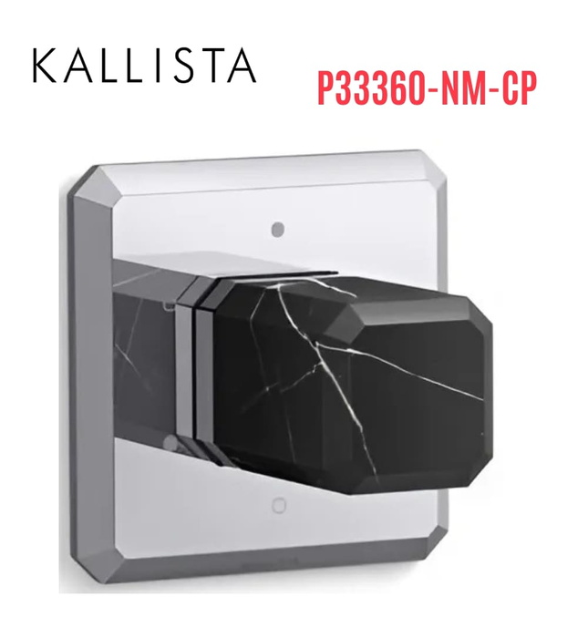 Mặt nạ chuyển hướng cho sen - đá đen màu chrome Kallista P33360-NM-CP