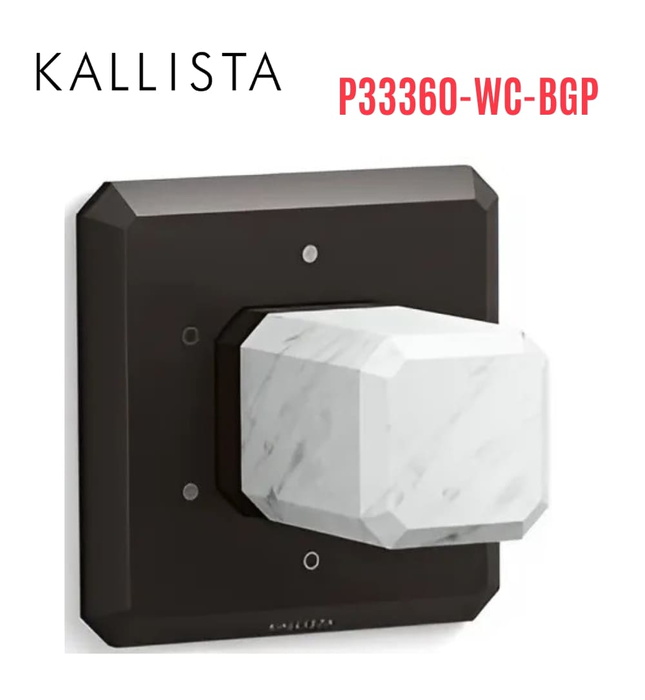 Mặt nạ chuyển hướng cho sen - đá trắng màu đen Kallista P33360-WC-BGP