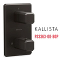 Bộ điều khiển nhiệt độ âm tường 1 lối ra màu đen Kallista P33363-00-BGP