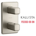 Bộ điều khiển nhiệt độ âm tường 1 lối ra màu nickel Kallista P33363-00-BN