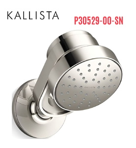 Bát sen kèm tay sen tắm gắn tường màu nickel Kallista P30529-00-SN
