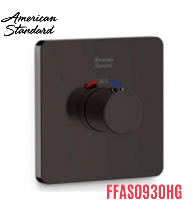 Bộ trộn nhiệt độ âm tường màu xám bóng American Standard FFAS0930HG