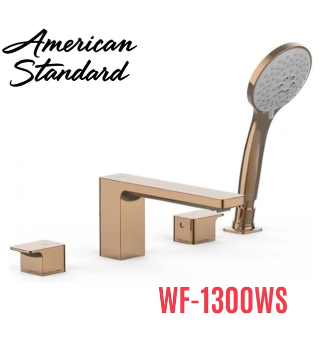 Vòi bồn tắm gắn bồn màu vàng hồng American Standard WF-1300WS 