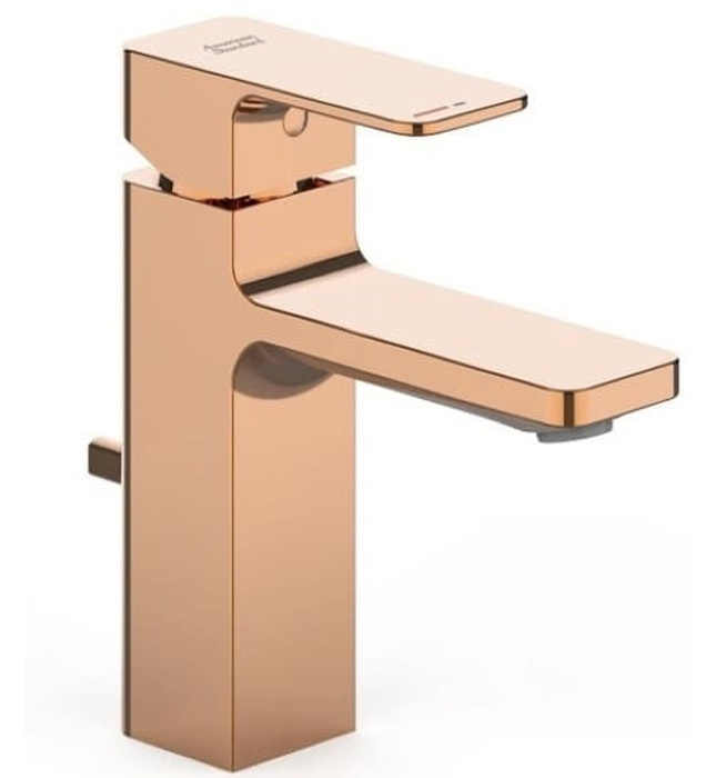 Vòi chậu 1 lỗ nóng lạnh màu vàng hồng American Standard WF-1301WS