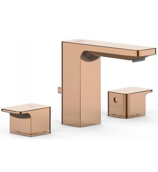 Vòi chậu 3 lỗ nóng lạnh màu vàng hồng American Standard WF-1303WS 