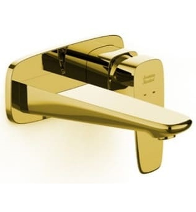 Vòi chậu nóng lạnh gắn tường màu vàng bóng American Standard WF-1704CS 