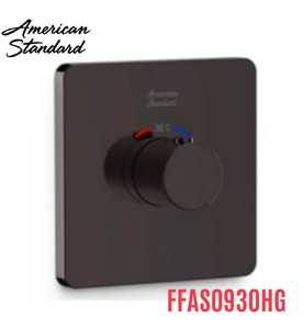 Bộ trộn nhiệt độ âm tường màu xám bóng American Standard FFAS0930HG