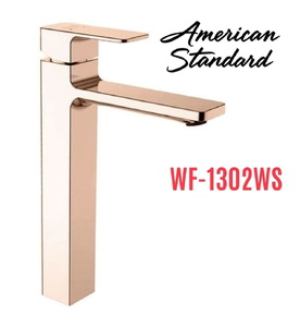 Vòi chậu 1 lỗ nóng lạnh màu vàng hồng American Standard WF-1302WS 