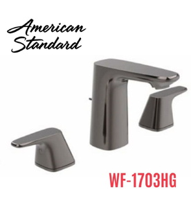 Vòi chậu nóng lạnh 3 chân màu đen American Standard WF-1703HG 