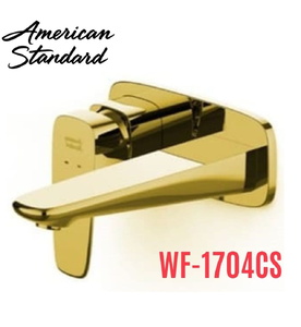 Vòi chậu nóng lạnh gắn tường màu vàng bóng American Standard WF-1704CS 