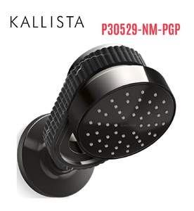 Bát sen kèm tay sen gắn tường - đá đen màu đen Kallista P30529-NM-PGP