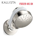 Bát sen kèm tay sen gắn tường - đá trắng màu nickel Kallista P30529-WC-SN