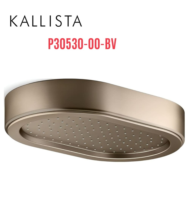 Đầu vòi sen mưa gắn trần màu đồng Kallista P30530-00-BV