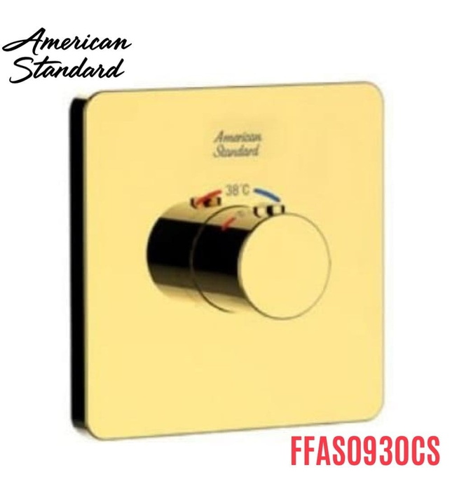 Bộ trộn nhiệt độ âm tường màu vàng bóng American Standard FFAS0930CS 