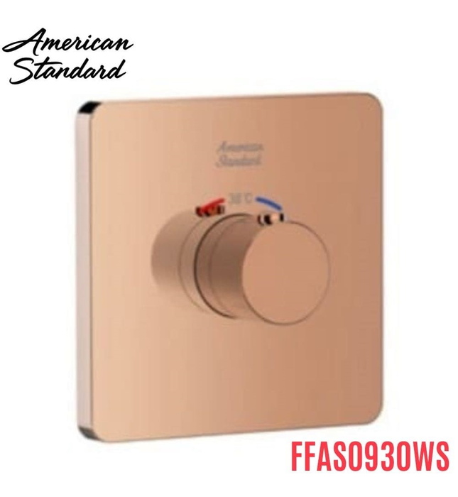 Bộ trộn nhiệt độ âm tường màu vàng hồng American Standard FFAS0930WS 
