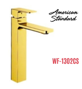 Vòi chậu 1 lỗ nóng lạnh màu vàng bóng American Standard WF-1302CS