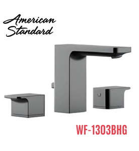 Vòi chậu 3 lỗ nóng lạnh màu xám xước American Standard WF-1303BHG