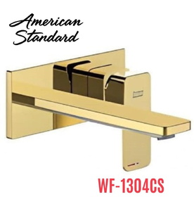 Vòi chậu nóng lạnh gắn tường màu xám xước American Standard WF-1304CS