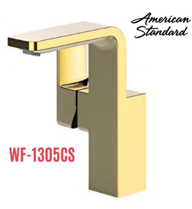 Vòi rửa mặt 1 chân gắn chậu màu vàng bóng American Standard WF-1305CS