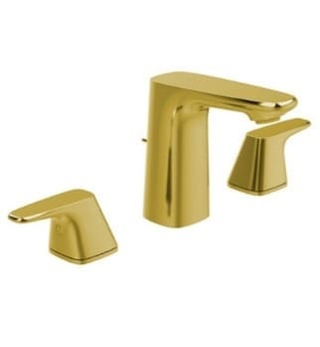 Vòi chậu nóng lạnh 3 chân màu vàng bóng American Standard WF-1703CS 