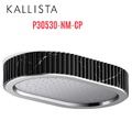 Đầu vòi sen mưa gắn trần viền đá đen màu chrome Kallista P30530-NM-CP