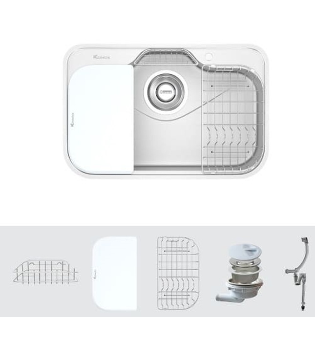 Chậu rửa bát phong cách Nhật bề mặt mịn Konox Tari 7851SM 