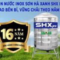Bồn nước inox Sơn Hà Xanh 2500L đứng SHX Pro D2500F1380