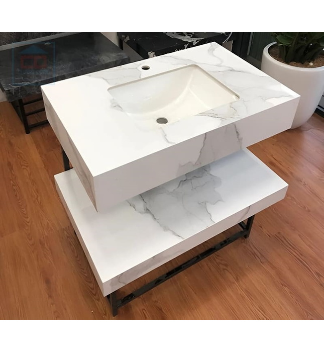 Chậu lavabo 2 tầng Viglacera S-VI14-9GP01